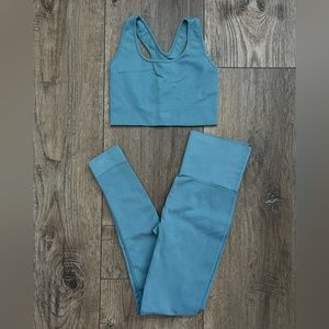 SET ACTIVE x Madelyn Cline Sculptflex Box Bra & Leggings in Mist Size XS